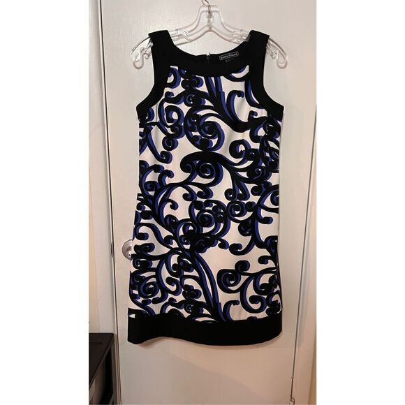 JESSICA HOWARD BLUE PAISLEY DRESS WOMENS SIZE 6 - Picture 3 of 10